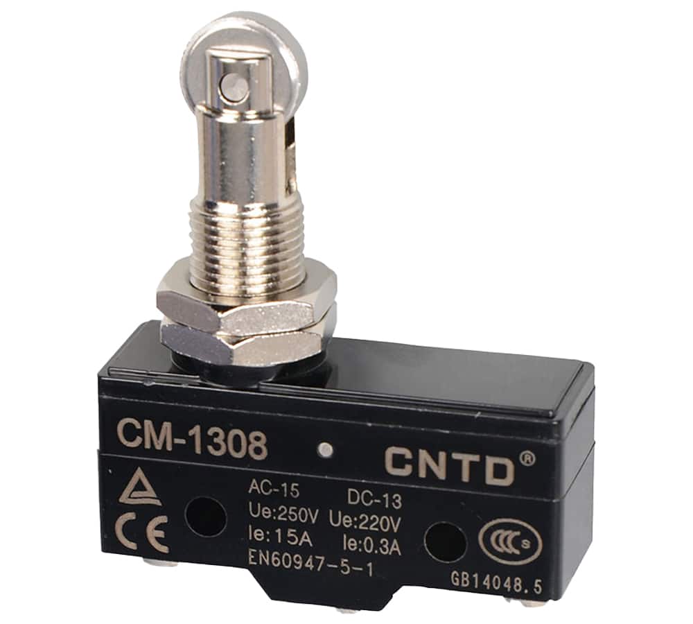 میکروسوئیچ فشاری با قرقره فلزی CNTD کد CM-1308