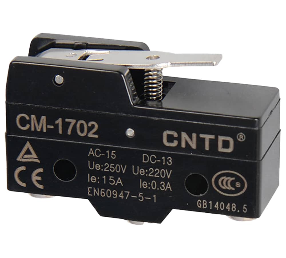 میکروسوئیچ فشاری اهرم کوتاه ساده CNTD کد CM-1702