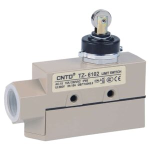 لیمیت سوئیچ فشاری کتابی کاوردار با قرقره فلزی CNTD کد TZ-6102