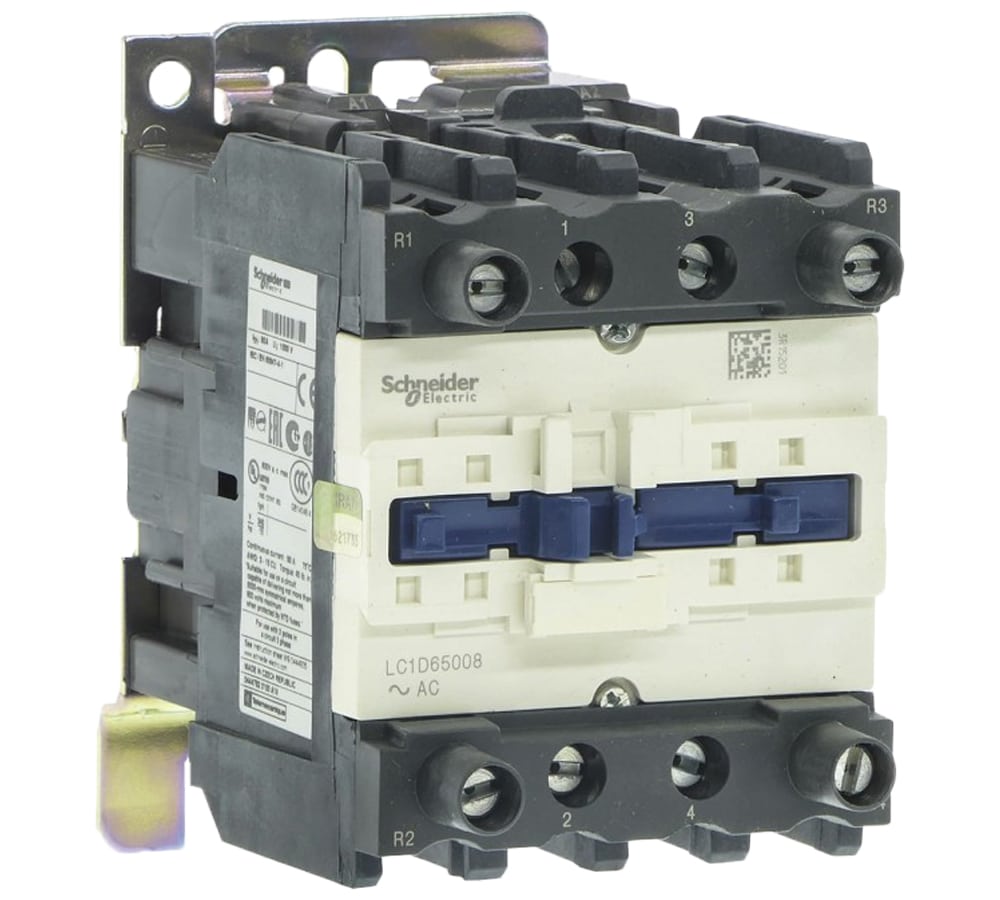 کنتاکتور چهارپل 80 آمپر 220 ولت AC اشنایدر کد LC1D65008M7
