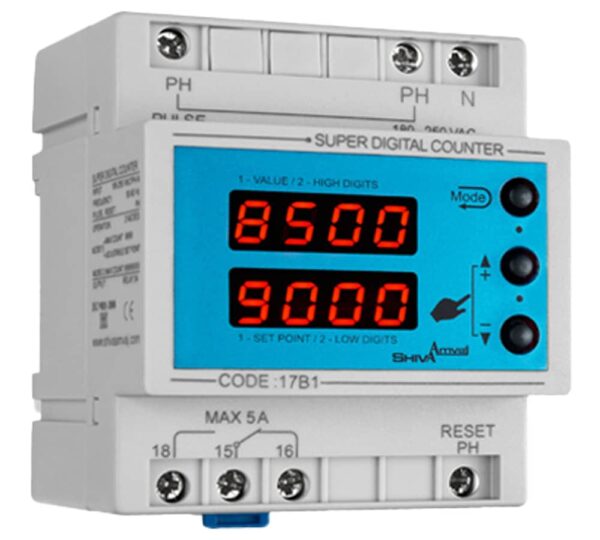 شمارنده دیجیتال شیوا امواج کد 17B1