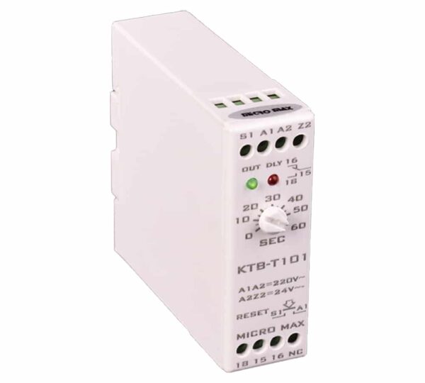 رله تایمر کتابی 60-0 ثانیه میکرو کد KTB-T101