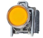 شستی چراغدار زرد 220 ولت اشنایدر کد XB4BW35M5