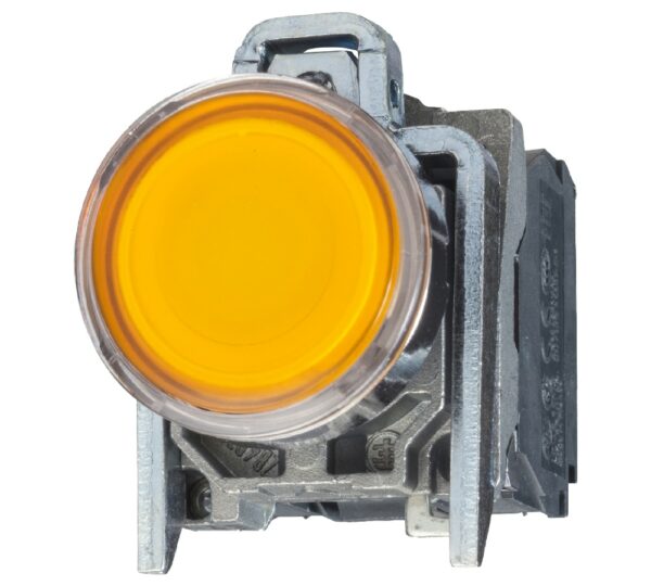 شستی چراغدار زرد اشنایدر کد XB4BW3565