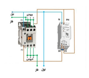 محافظ برق ساختمان با کنتاکتور (1)