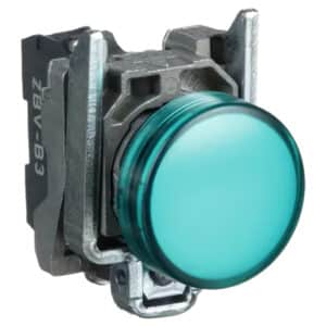 چراغ سیگنال سبز 24 ولت AC/DC فلزی اشنایدر XB4BVB3